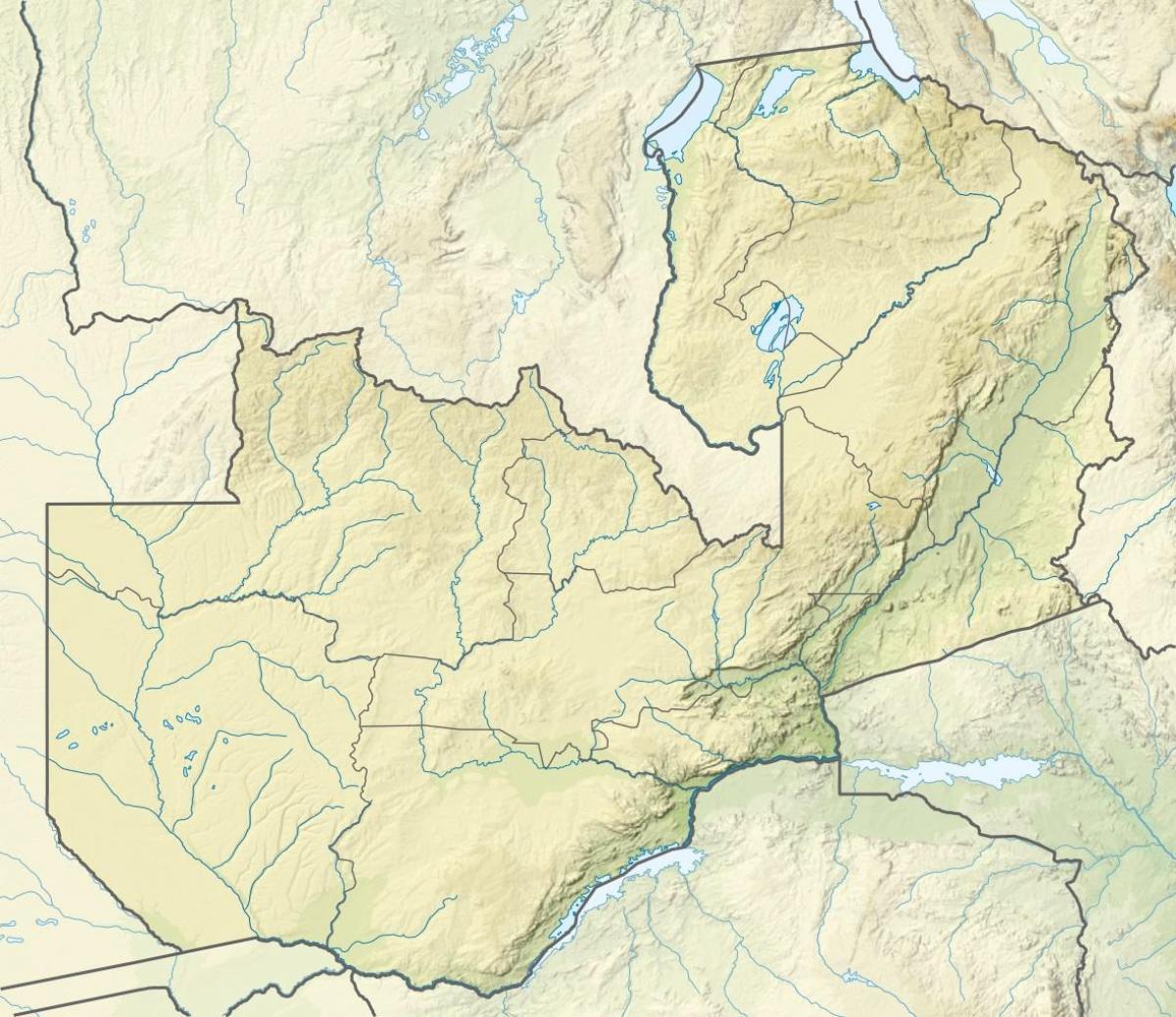 Քարտեզ գետի Զամբիայի 